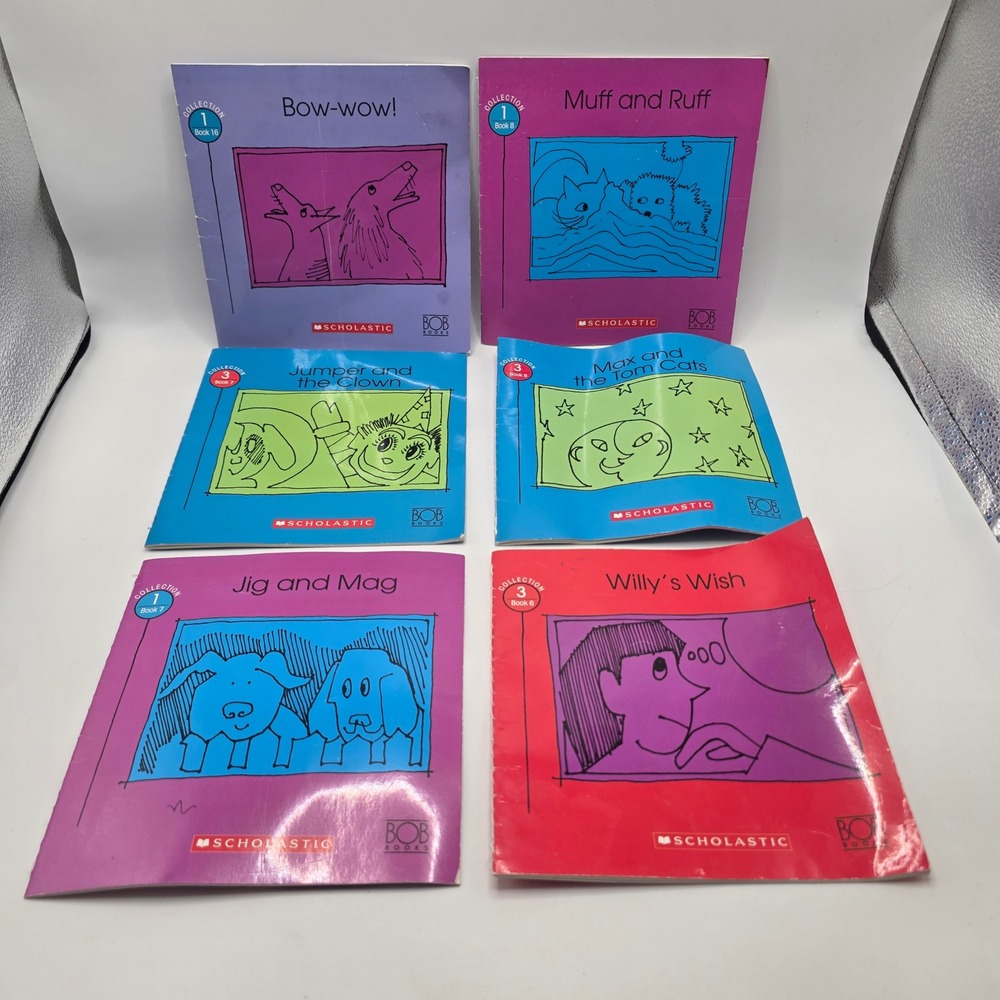 Bob Books Scholastic Early Reader Phonics Lot 6 Books Collection 1 3 Literacy